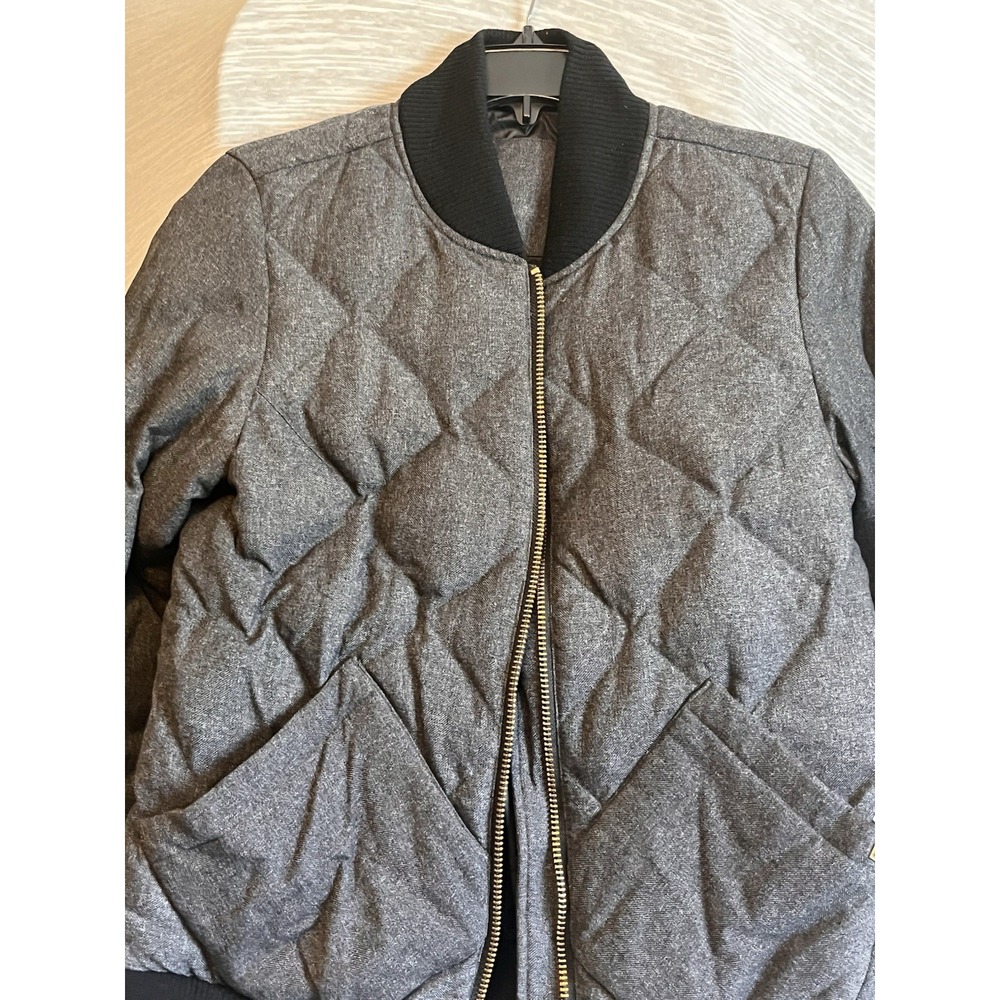 Eddie‎ Bauer 1936 Skyliner Model Goose Down Jacket Full Zip Black Quilted Sz L